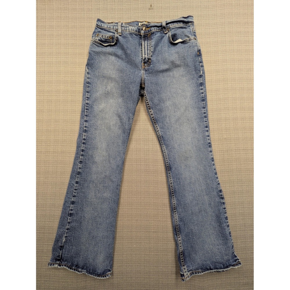 Old Navy Jeans Womens 12 Short Blue Mid Rise Bootcut Stretch Denim Below Waist